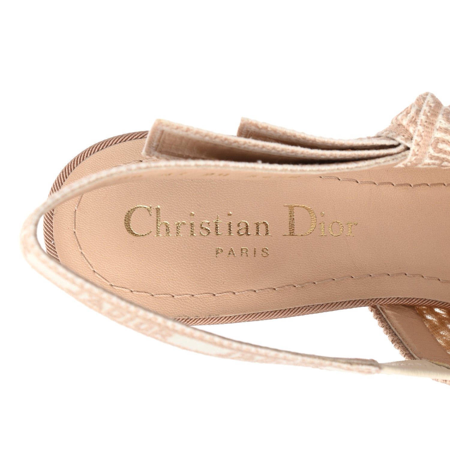 Christian Dior Micro Resille Ribbon J'Adior Slingback 65mm Pumps 36.5 Nude 5 of 9