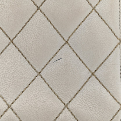Chanel Calfskin Wild Stitch Top Handle Bag White 11 of 27