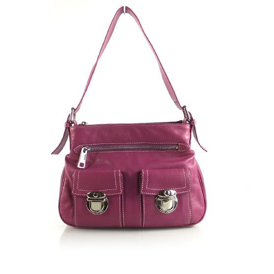 Leather Sophia Hobo Violet