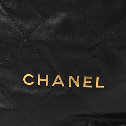 Chanel Shiny Calfskin Quilted Chanel 22 Backpack Black 8 of 10