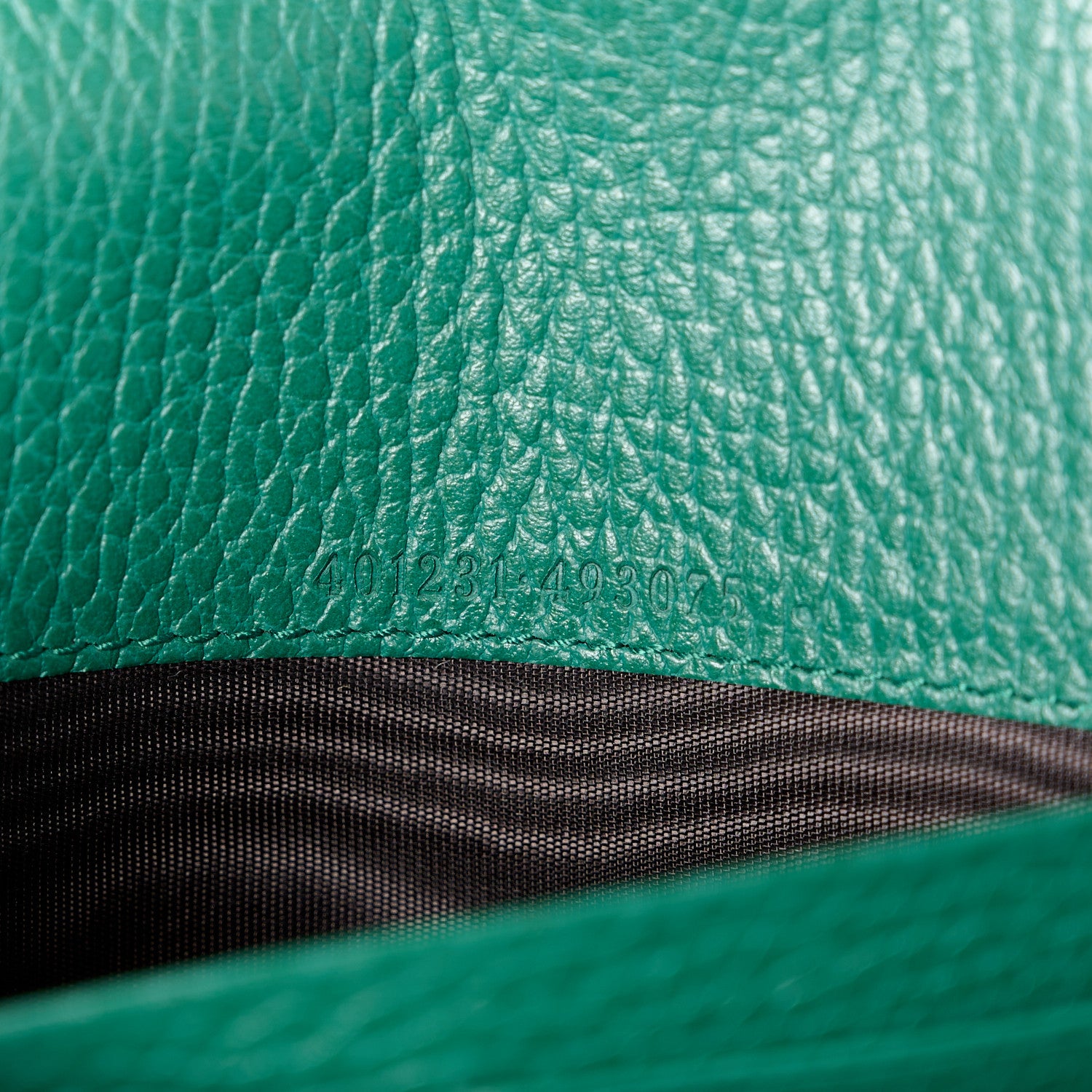 Gucci Calfskin Mini Dionysus Chain Wallet Emerald 7 of 11