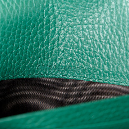 Gucci Calfskin Mini Dionysus Chain Wallet Emerald 7 of 11