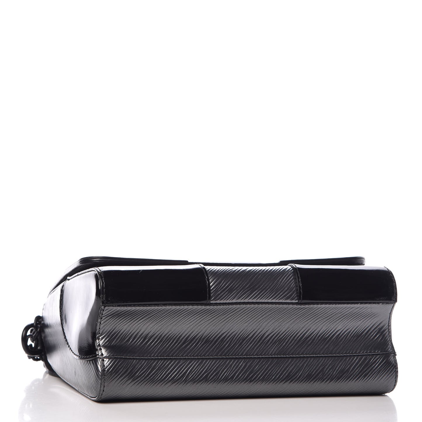 Epi Patent Twist Shoulder Bag MM Anthracite Nacre