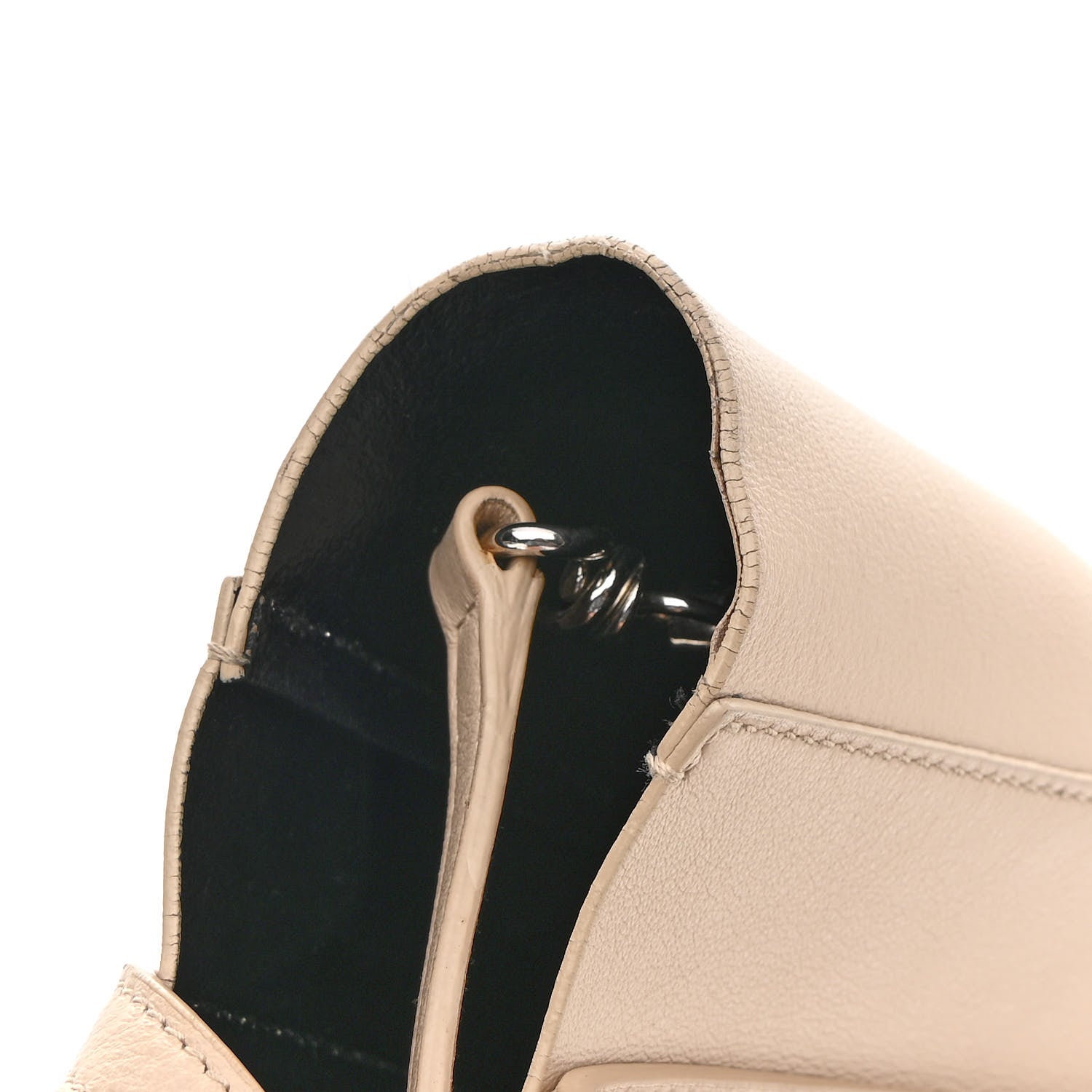 Balenciaga Smooth Calfskin Logo XXS Everyday Tote Light Beige Black 9 of 10