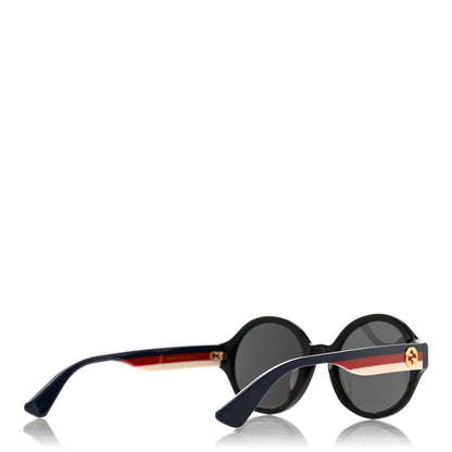 Gucci Round Web Sunglasses GG0280SA Black 4 of 7