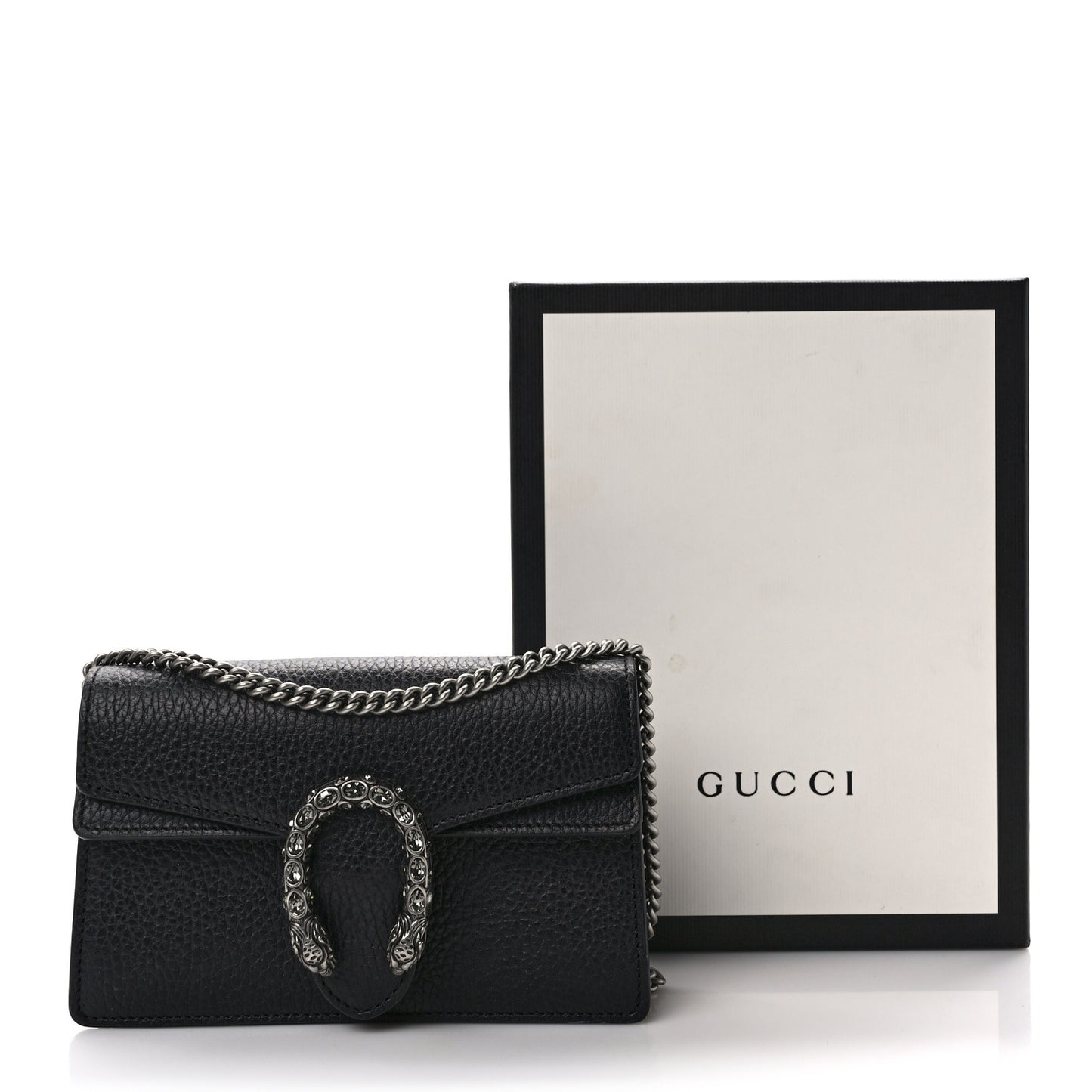 Calfskin Super Mini Dionysus Shoulder Bag Black