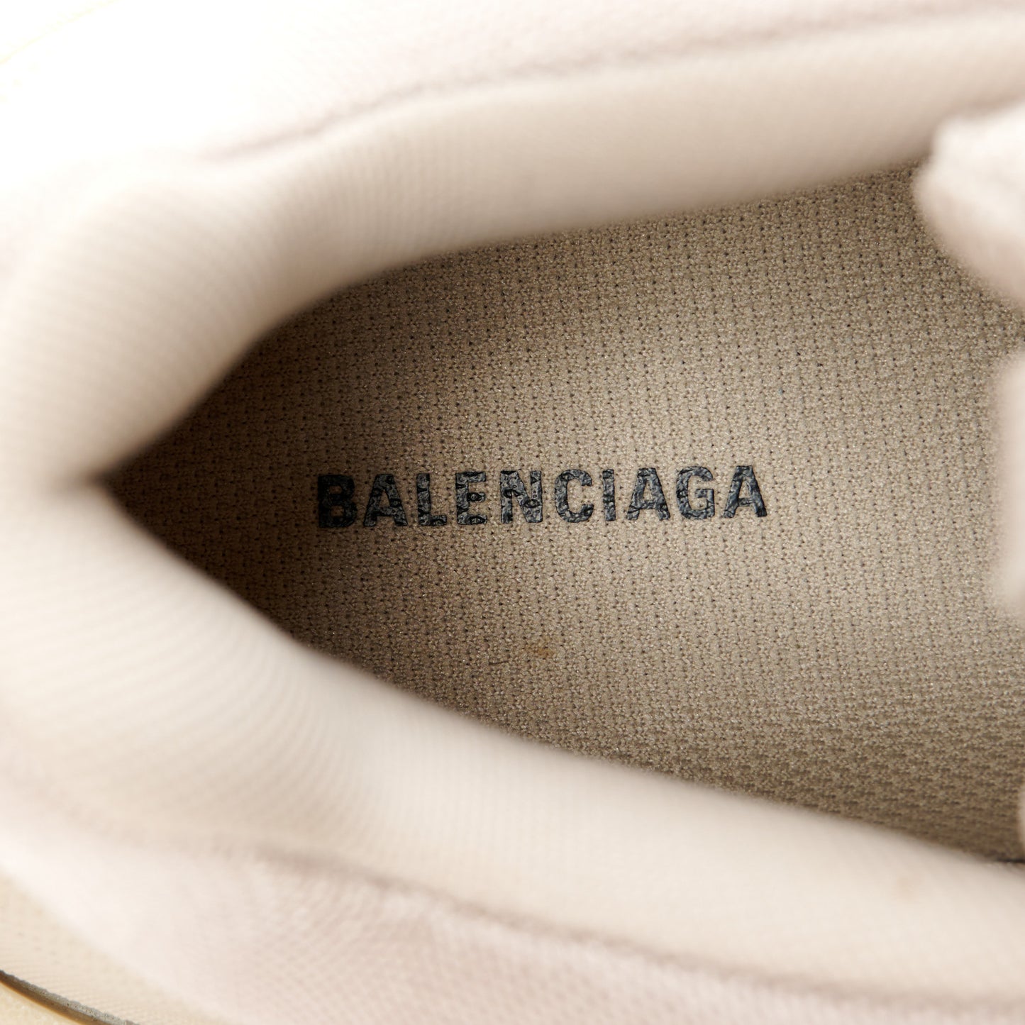 Fabric Mesh Womens Triple S Sneakers 38 Beige