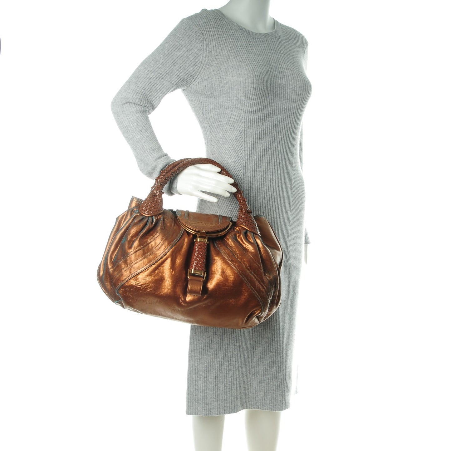 Nappa Fortuny Hologram Spy Tobacco Oro Ambrato