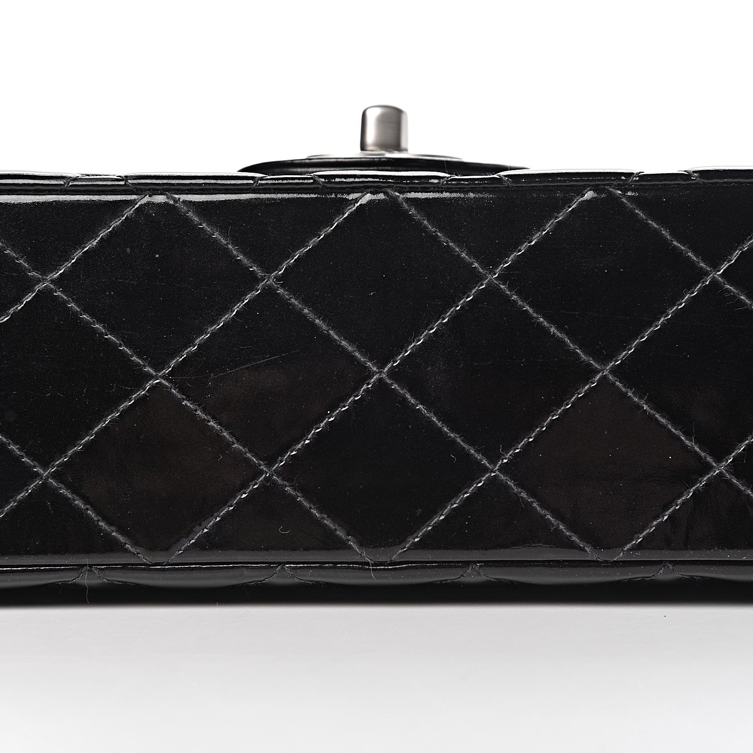 Chanel Patent Quilted Medium Double Flap Black 16 of 17