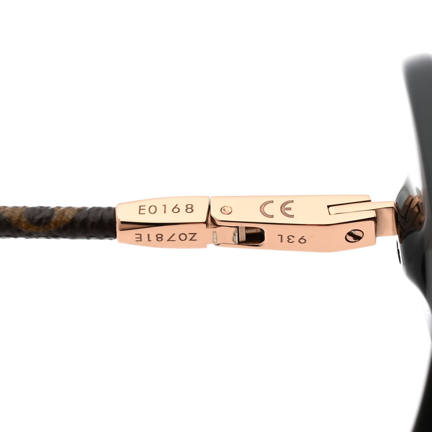 Monogram Acetate Charlotte Sunglasses Z0781E Black
