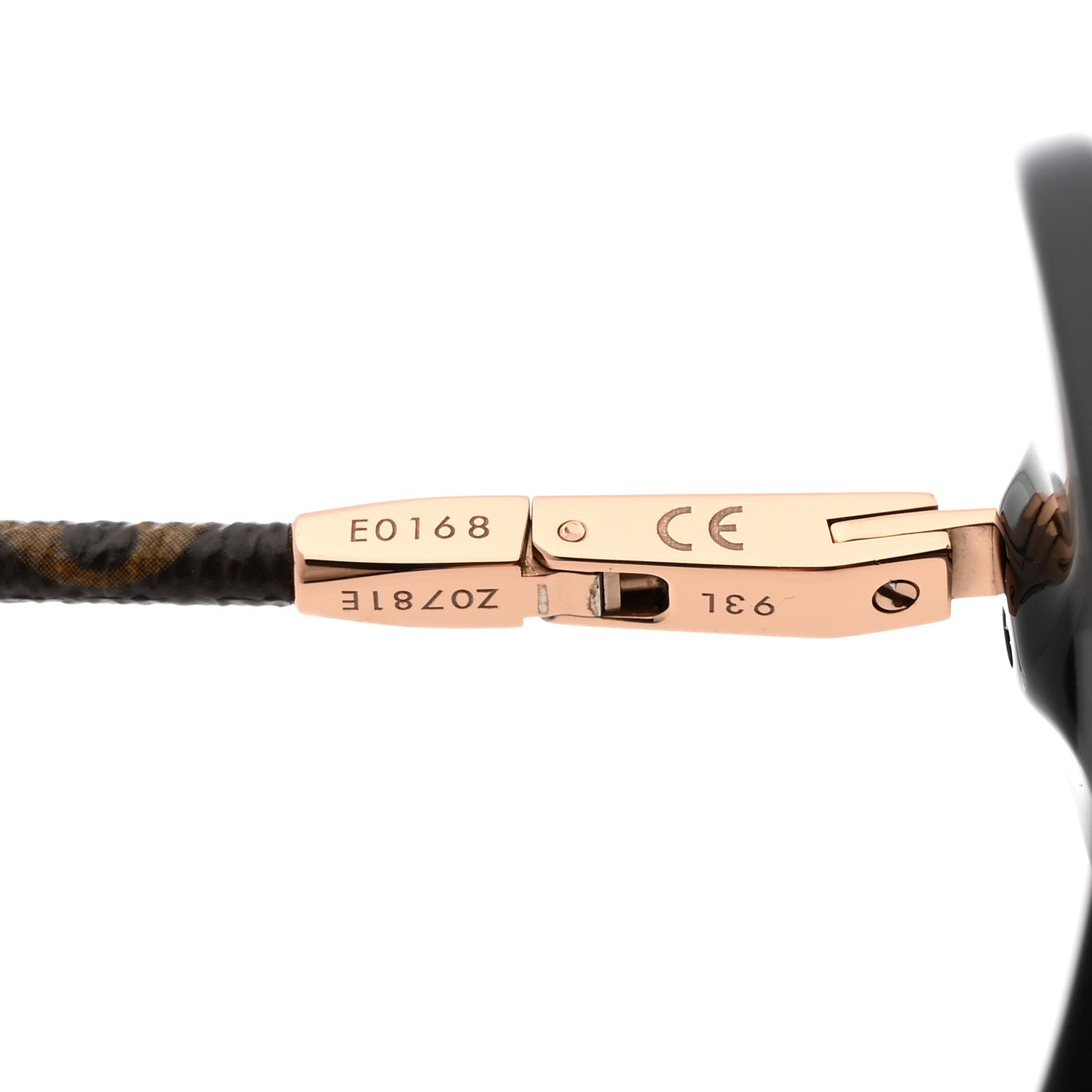 Louis Vuitton Monogram Acetate Charlotte Sunglasses Z0781E Black 4 of 6