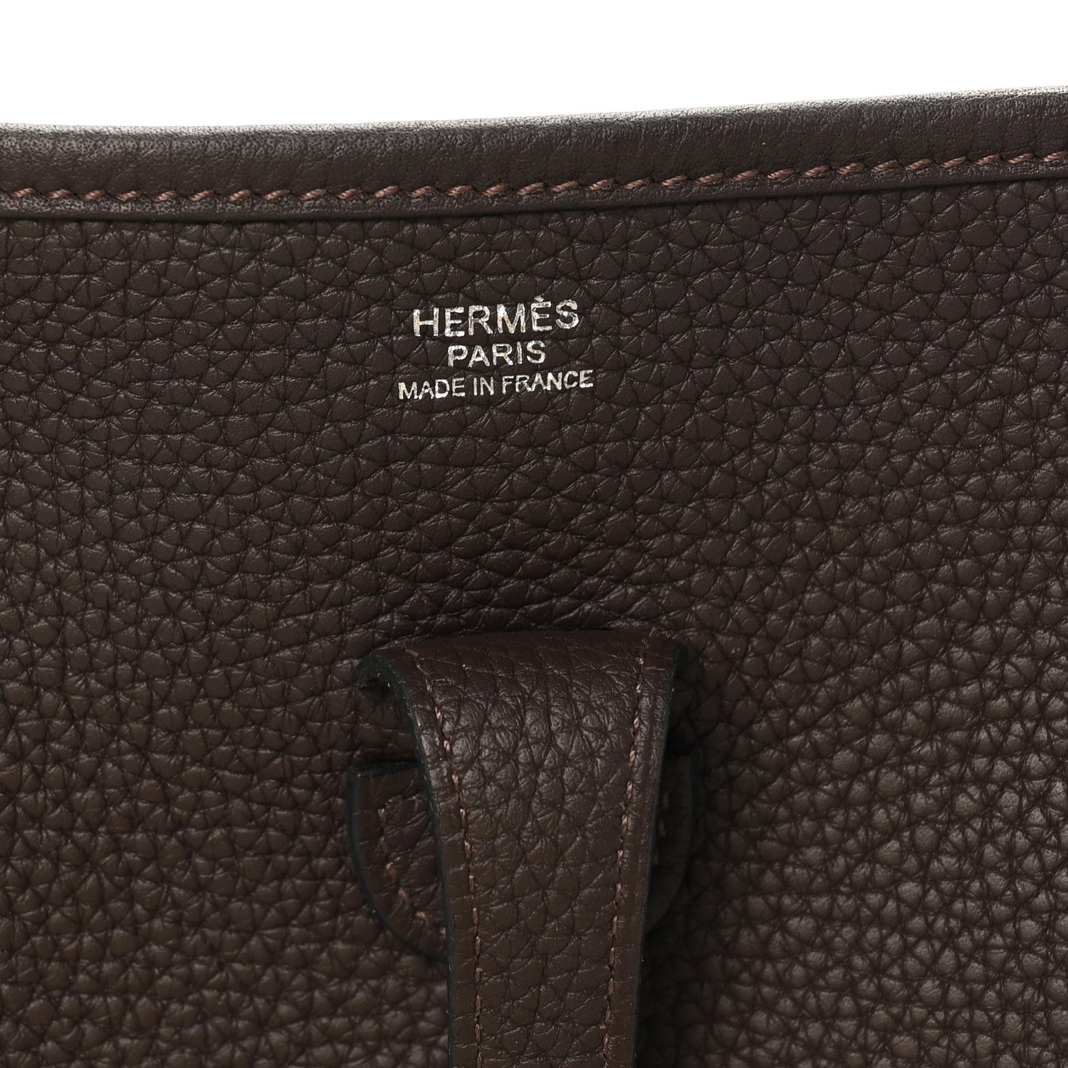 Hermes Taurillon Clemence EVELYNE III PM Ebene 6 of 10