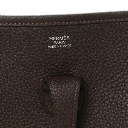 Hermes Taurillon Clemence EVELYNE III PM Ebene 6 of 10