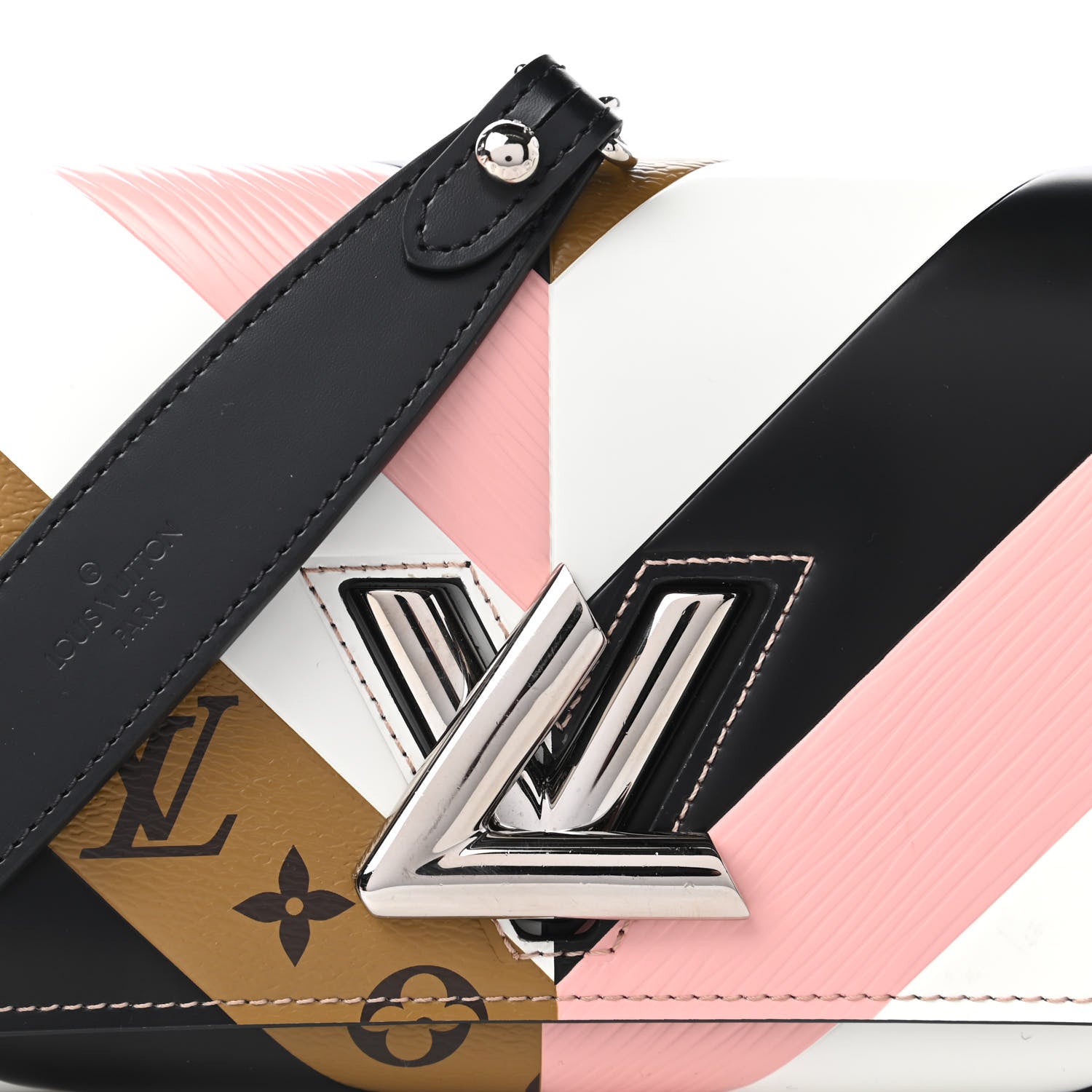 Louis Vuitton Epi Reverse Monogram Twist Chain Wallet Rose Ballerine 10 of 11