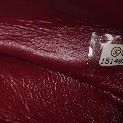 Chanel Patent Quilted Clutch With Chain Flap Red 7 of 8