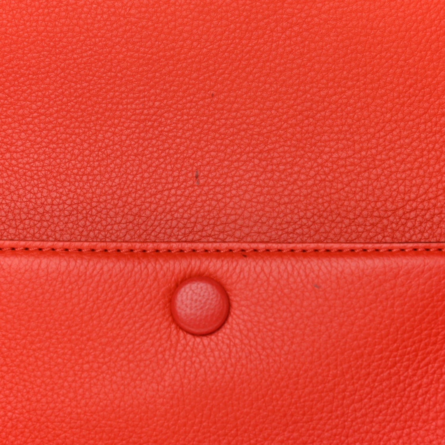 Celine Grained Calfskin Medium Edge Shoulder Bag Vermillion 11 of 12