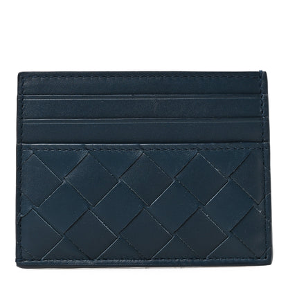 Bottega Veneta Nappa Intrecciato Card Holder Deep Blue 1 of 6