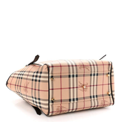 Burberry Haymarket Check Small Canterbury Tote Chocolate 4 of 11