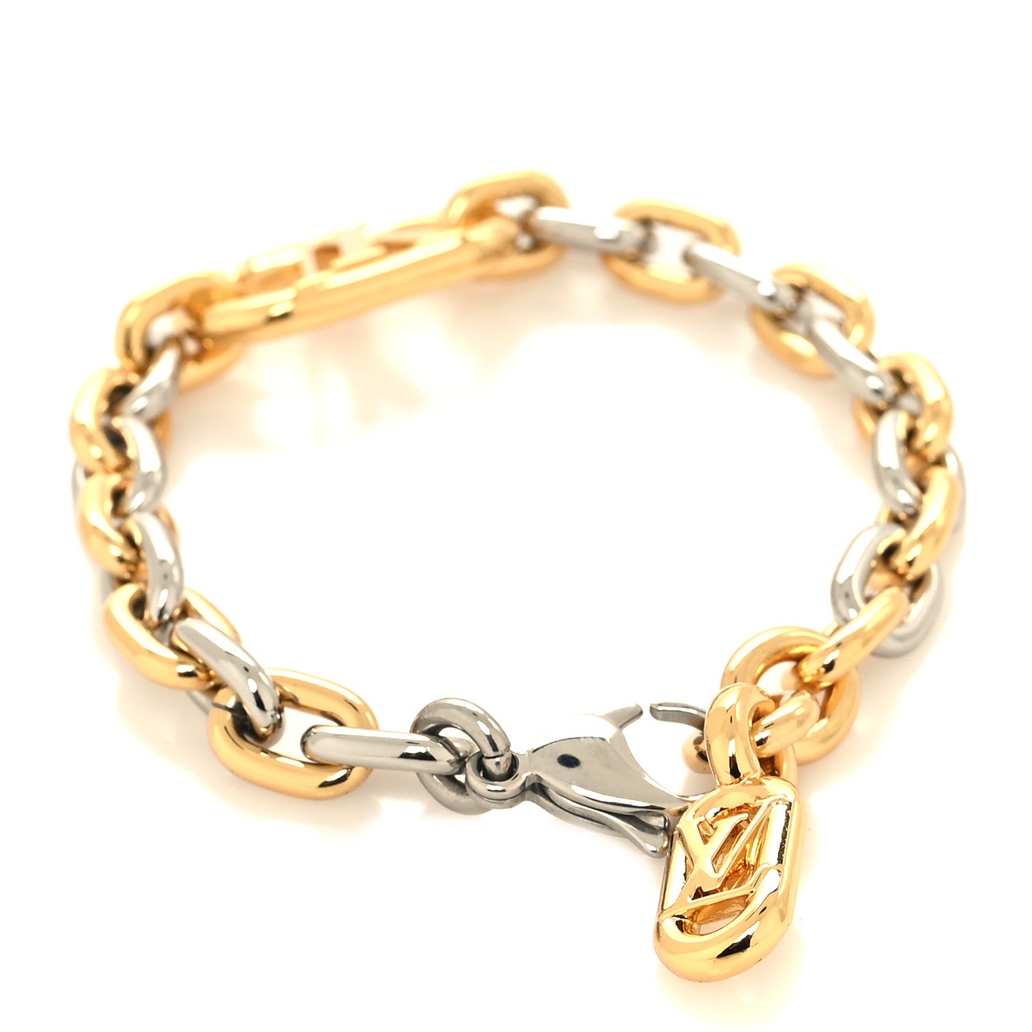 Louis Vuitton Everyday Chain LV Bracelet M Gold Silver 3 of 5