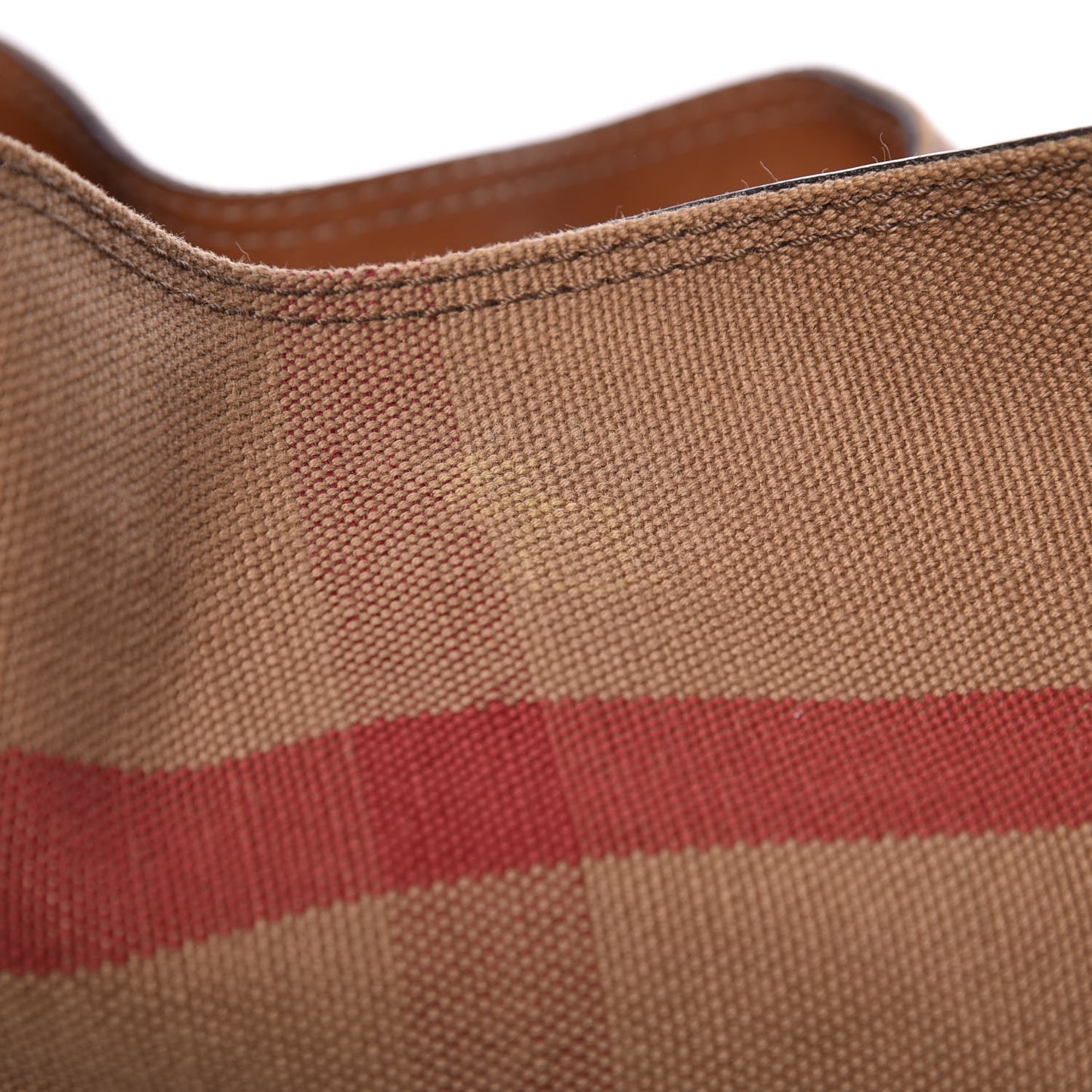 Canvas Mega Check Medium Ashby Hobo Saddle Brown