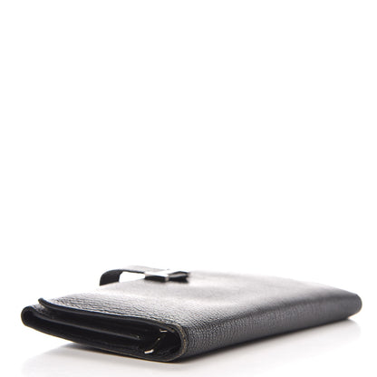 Hermes Chevre Mysore Tri-Fold Bearn Wallet Black 4 of 12