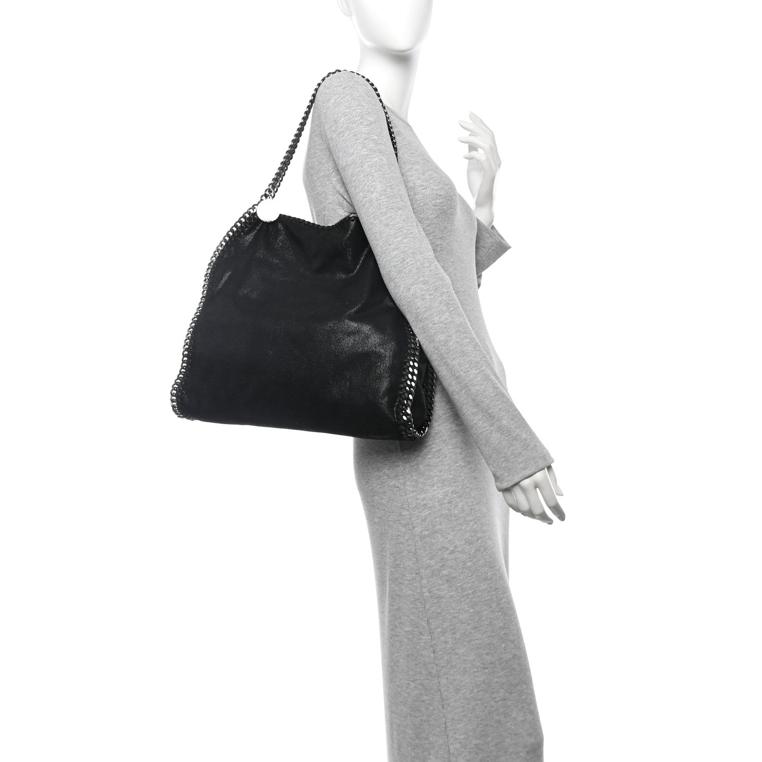 Stella McCartney Shaggy Deer Small Falabella Tote Black 2 of 10