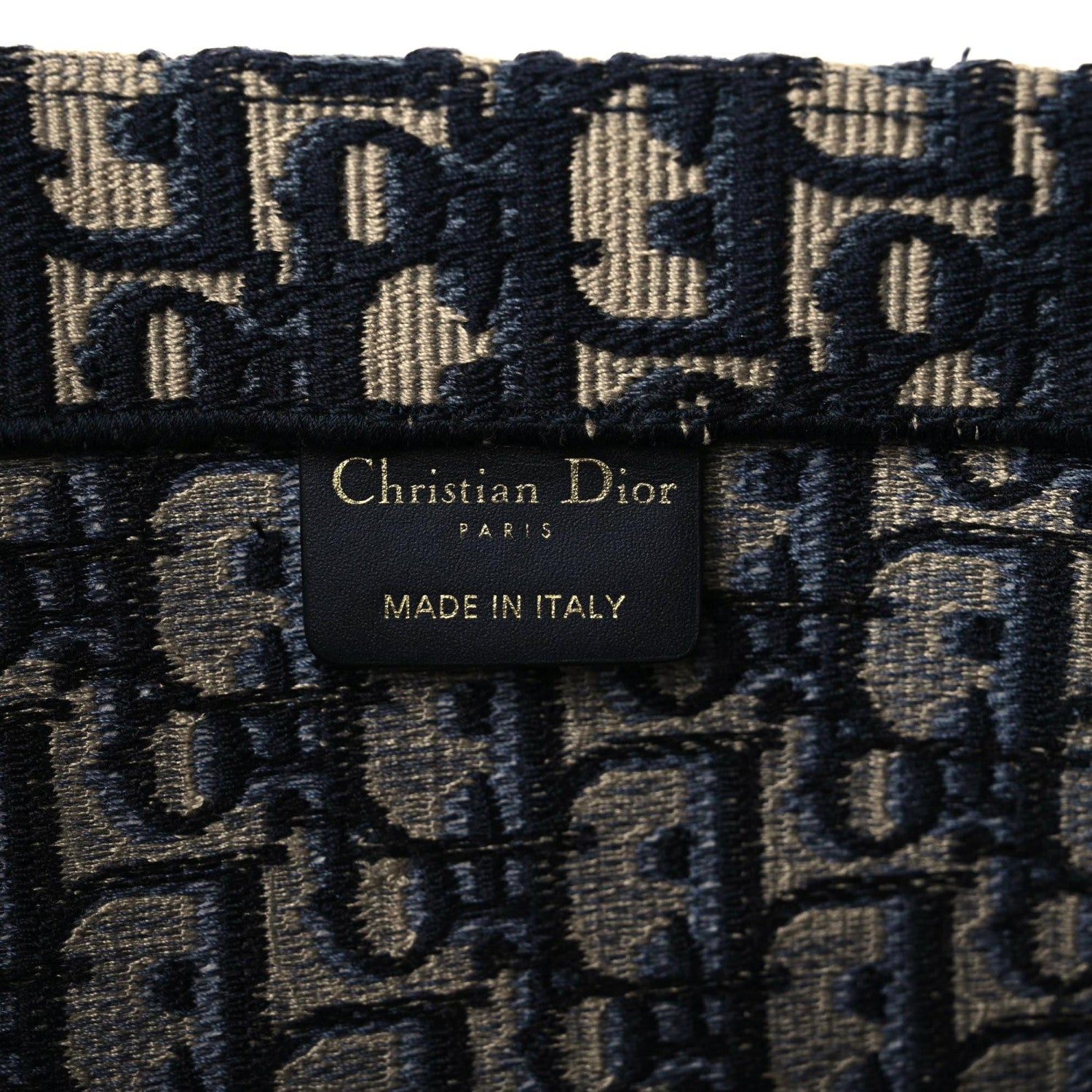 Christian Dior Oblique Large Book Tote Blue Multicolor 11 of 14