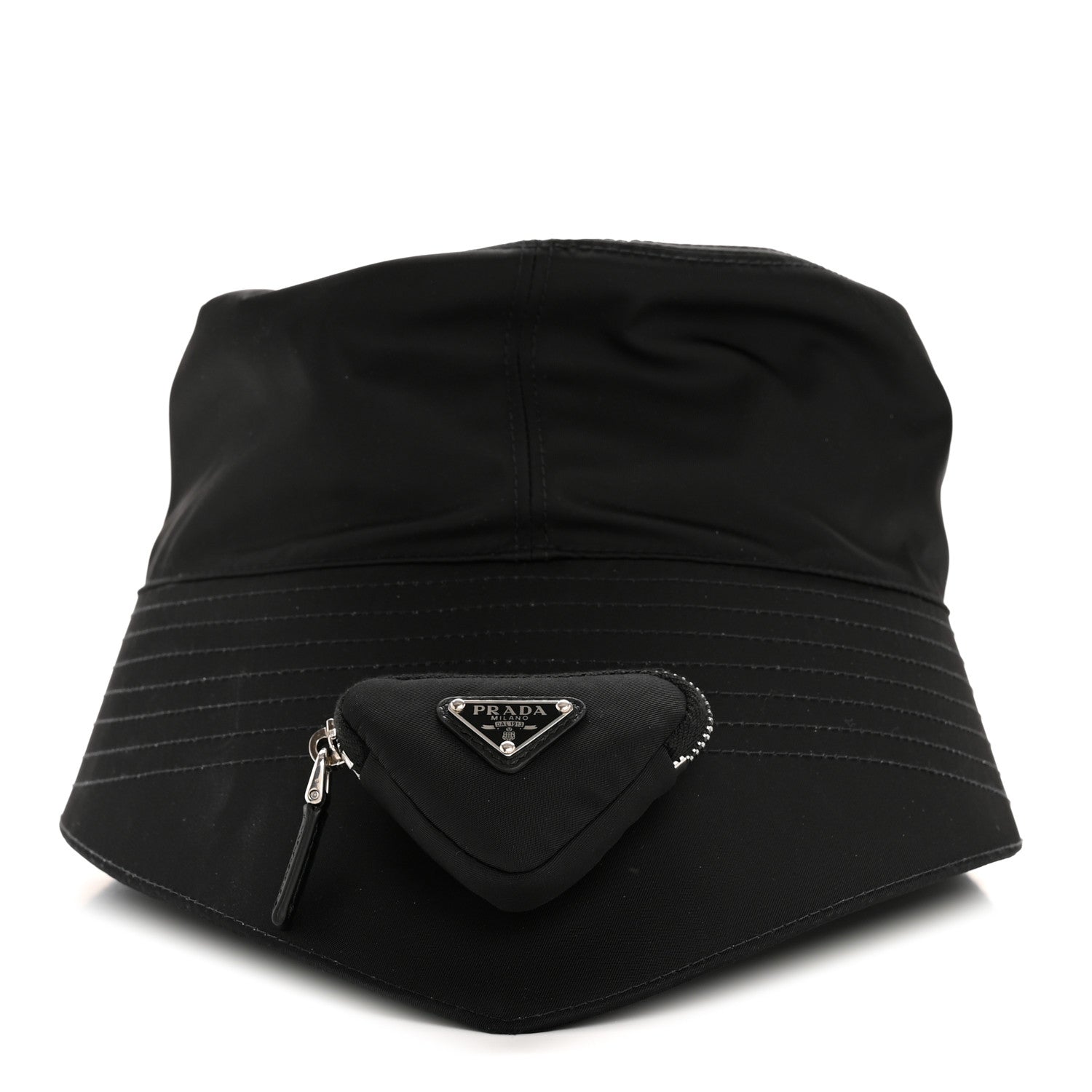 Prada Re-Nylon Mens Multifunctional Bucket Hat XXL Black 3 of 10