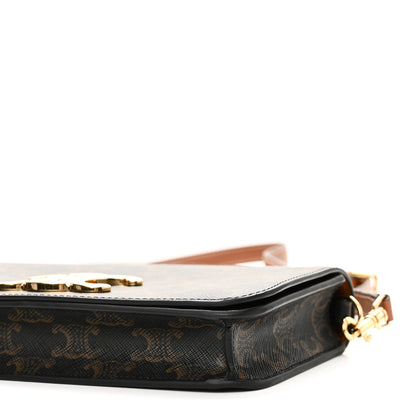 Celine Triomphe Canvas Multipochette Tan 10 of 11