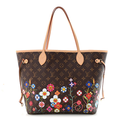 Louis Vuitton LV X TM Monogram Flowers Neverfull MM 1 of 10