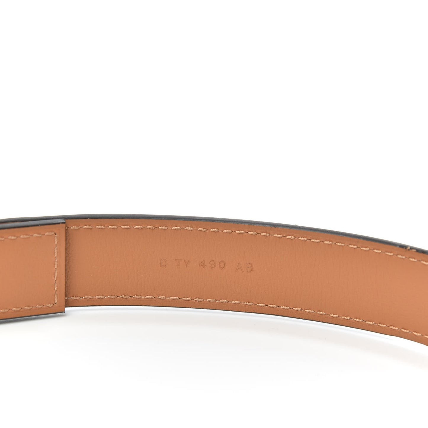 Madame Calfskin 24mm Collier De Chien Belt Black