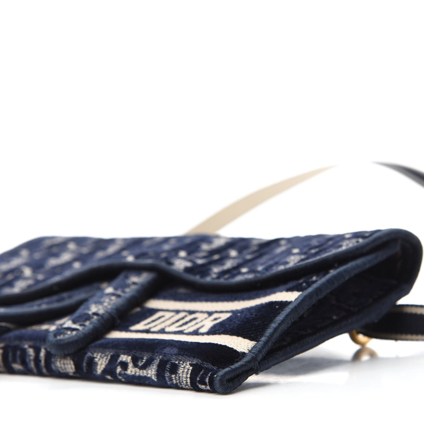 Oblique Slim Saddle Pouch Blue