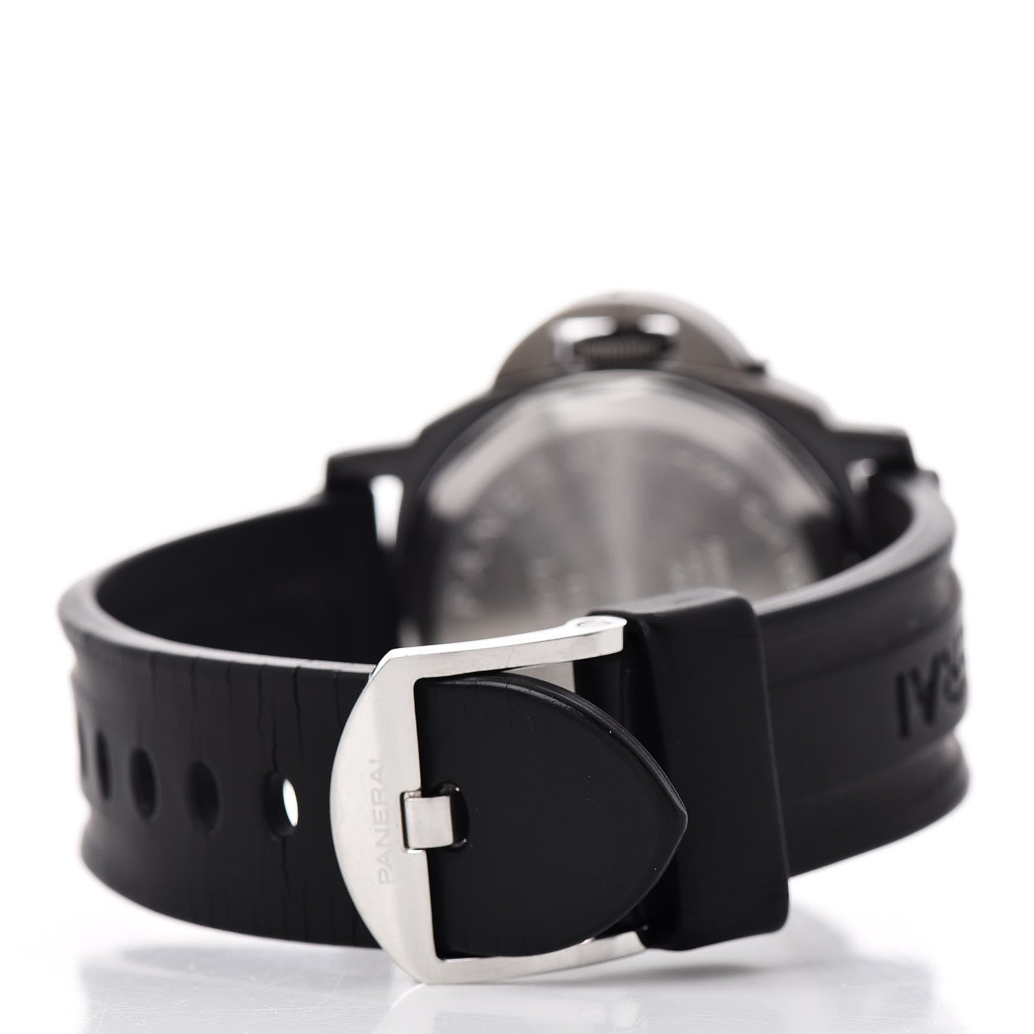 Panerai Stainless Steel PVD Rubber 44mm Luminor Marina Manual Winding Watch Black PAM00004 4 of 10