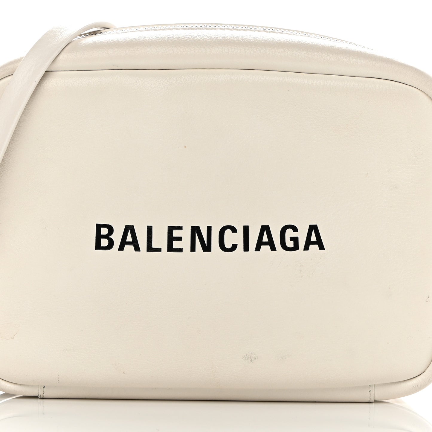Calfskin Logo S Everyday Camera Bag White