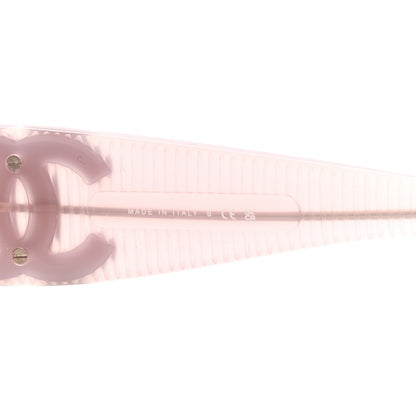 Chanel Acetate Shield Sunglasses 5495 Light Pink 6 of 8