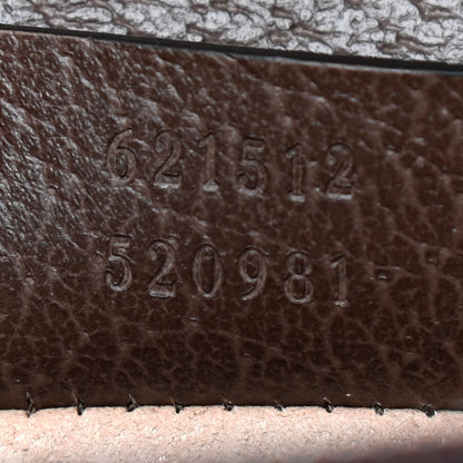 Gucci GG Supreme Monogram Textured Dollar Calfskin Top Handle Dionysus Shoulder Bag Beige Ebony New Acero 7 of 9