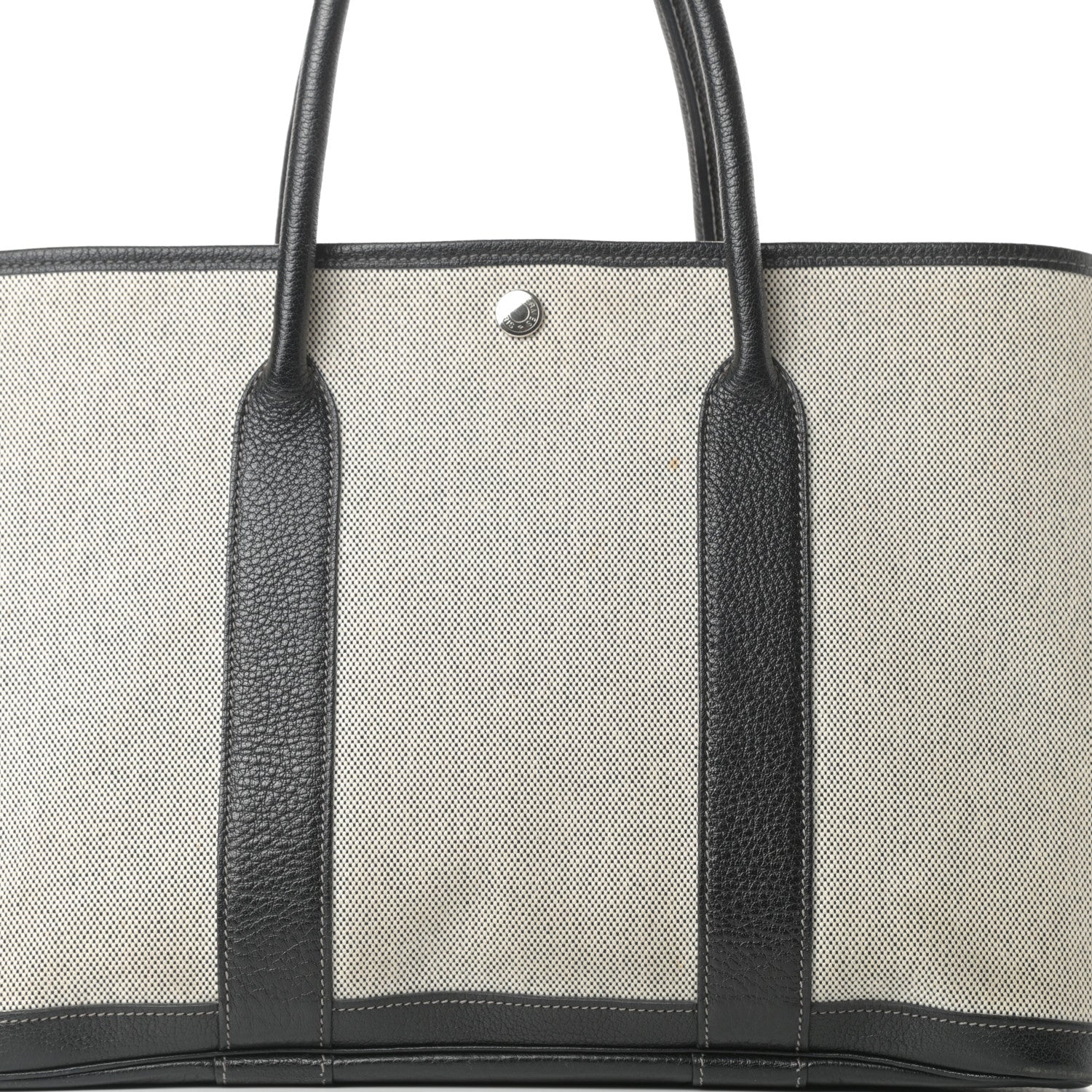 Hermes Buffle Skipper Toile Garden Party 36 MM Tote Black 8 of 16