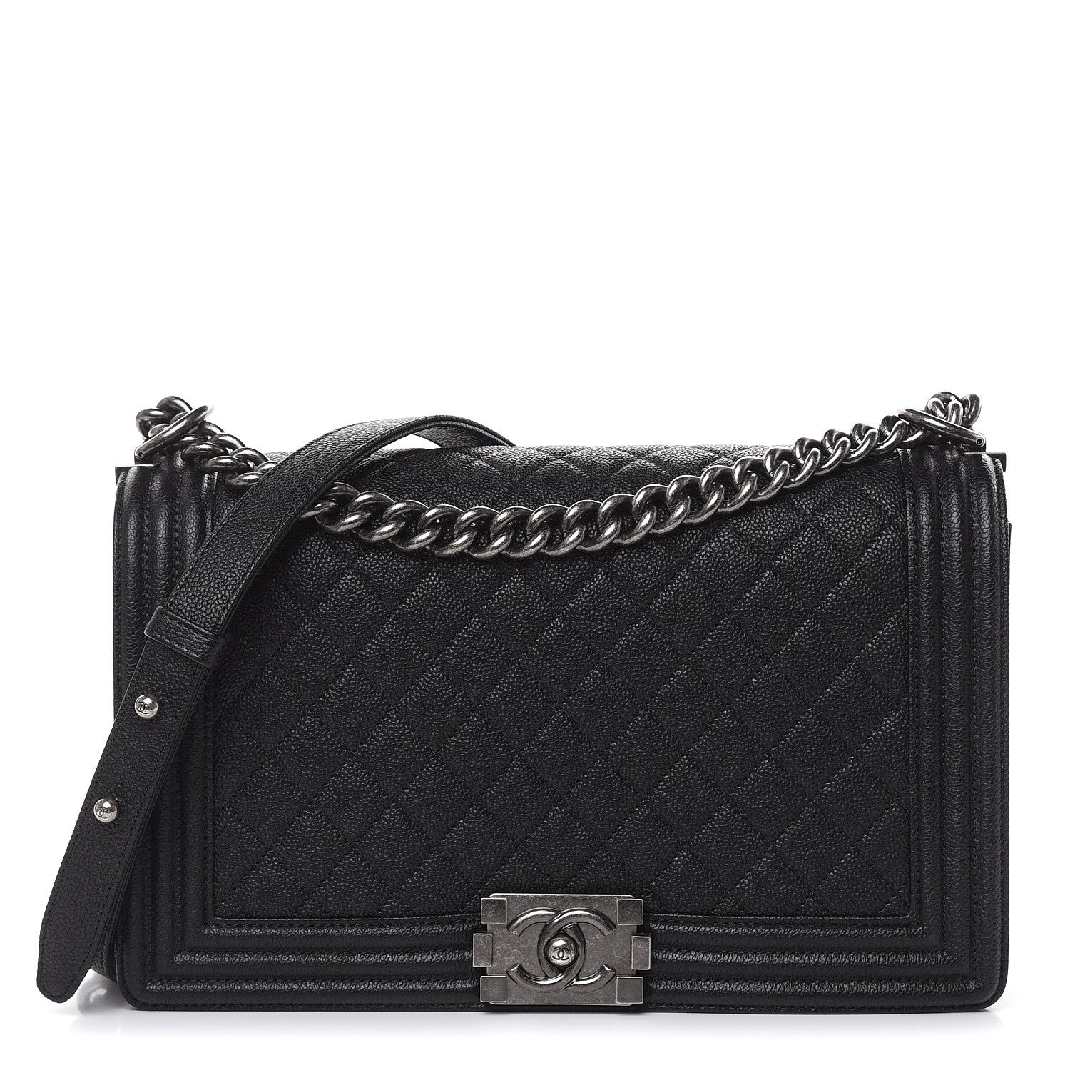 Chanel Caviar Quilted New Medium Boy Flap Black 1 of 10