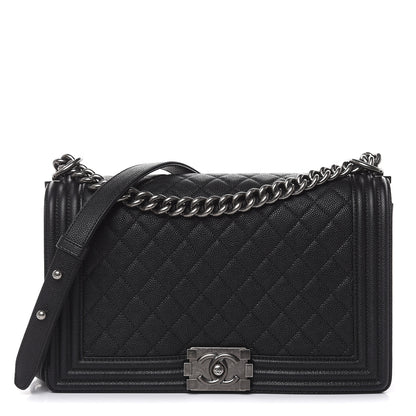 Chanel Caviar Quilted New Medium Boy Flap Black 1 of 10