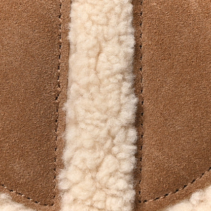 Telfar X UGG Suede Shearling Medium Shopping Bag Chestnut 8 of 10
