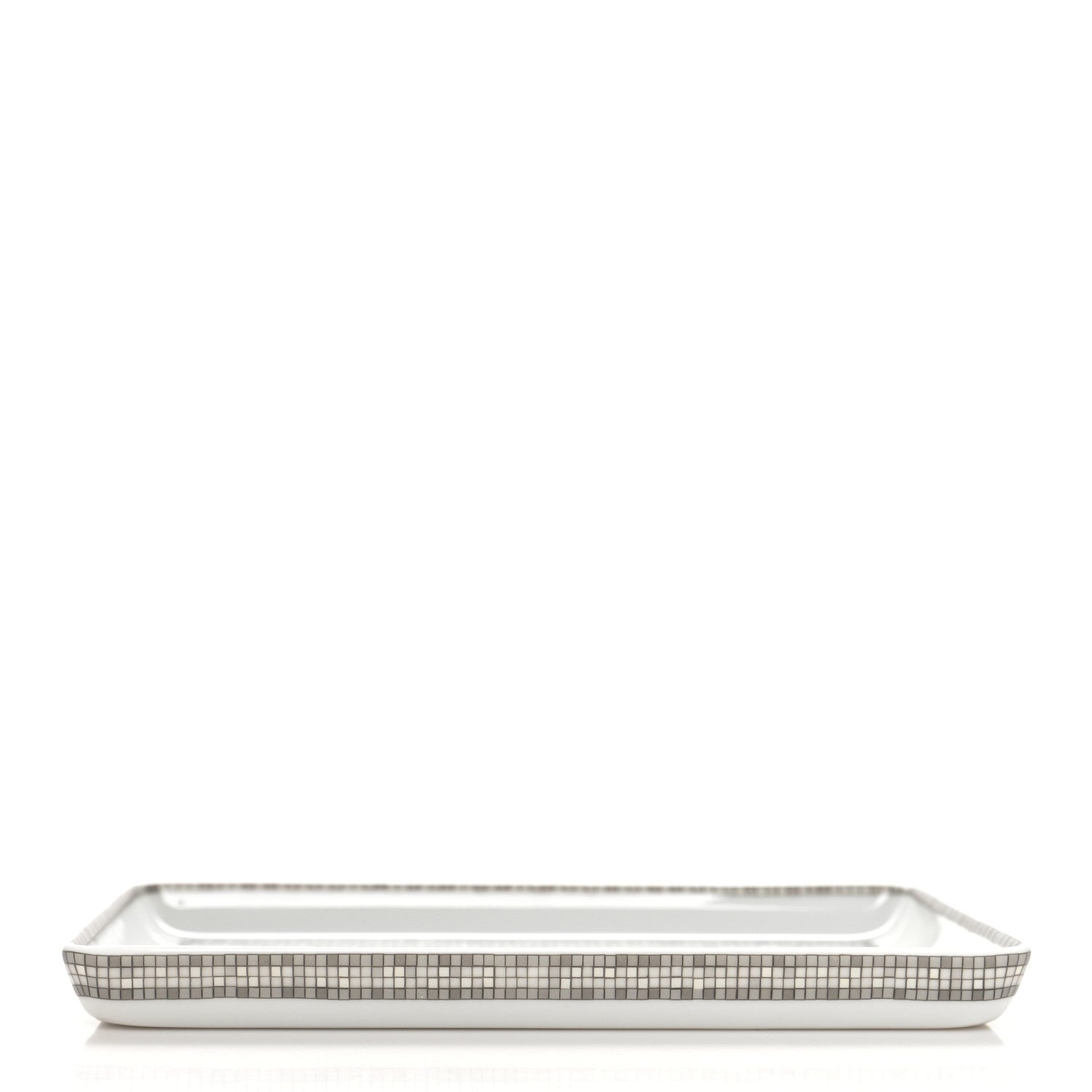 Hermes Porcelain Mosaique au 24 Platine Sushi Plate 4 of 8