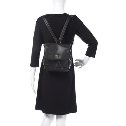 Chanel Caviar CC Backpack Black 2 of 10