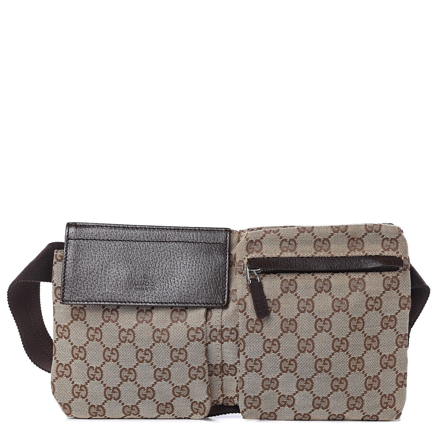 Gucci Monogram Web Belt Bag Dark Brown 1 of 10