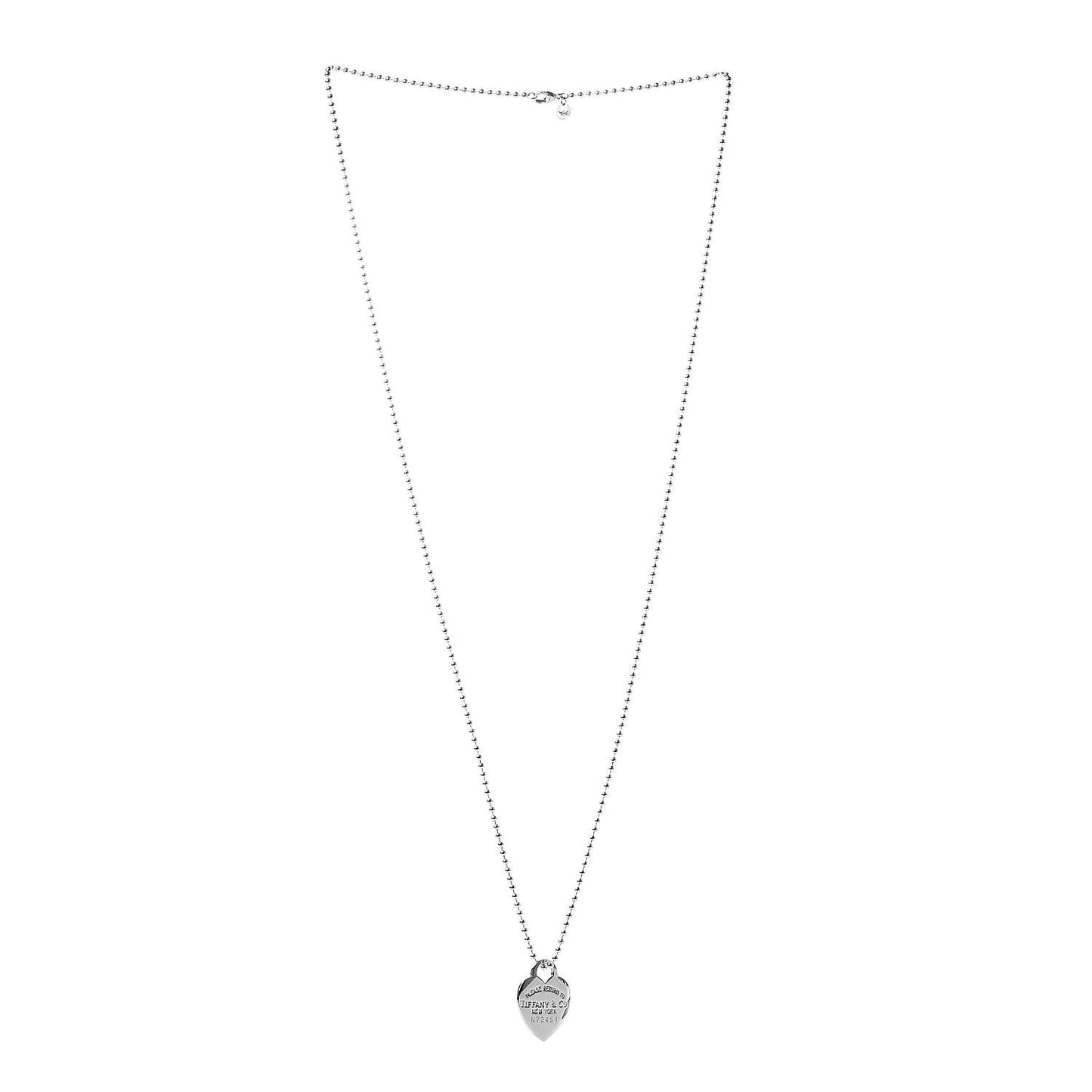 Sterling Silver Long Return to Tiffany Heart Pendant Necklace