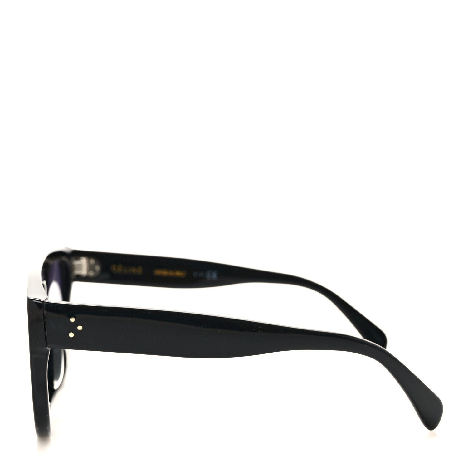 Celine Acetate Aviator Sunglasses CL 40001F Black 3 of 8