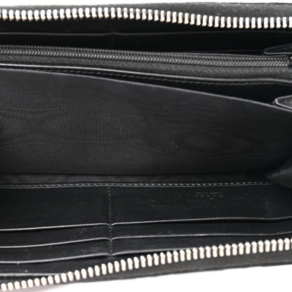 Gucci Guccissima Web Zip Around Wallet Black 6 of 8