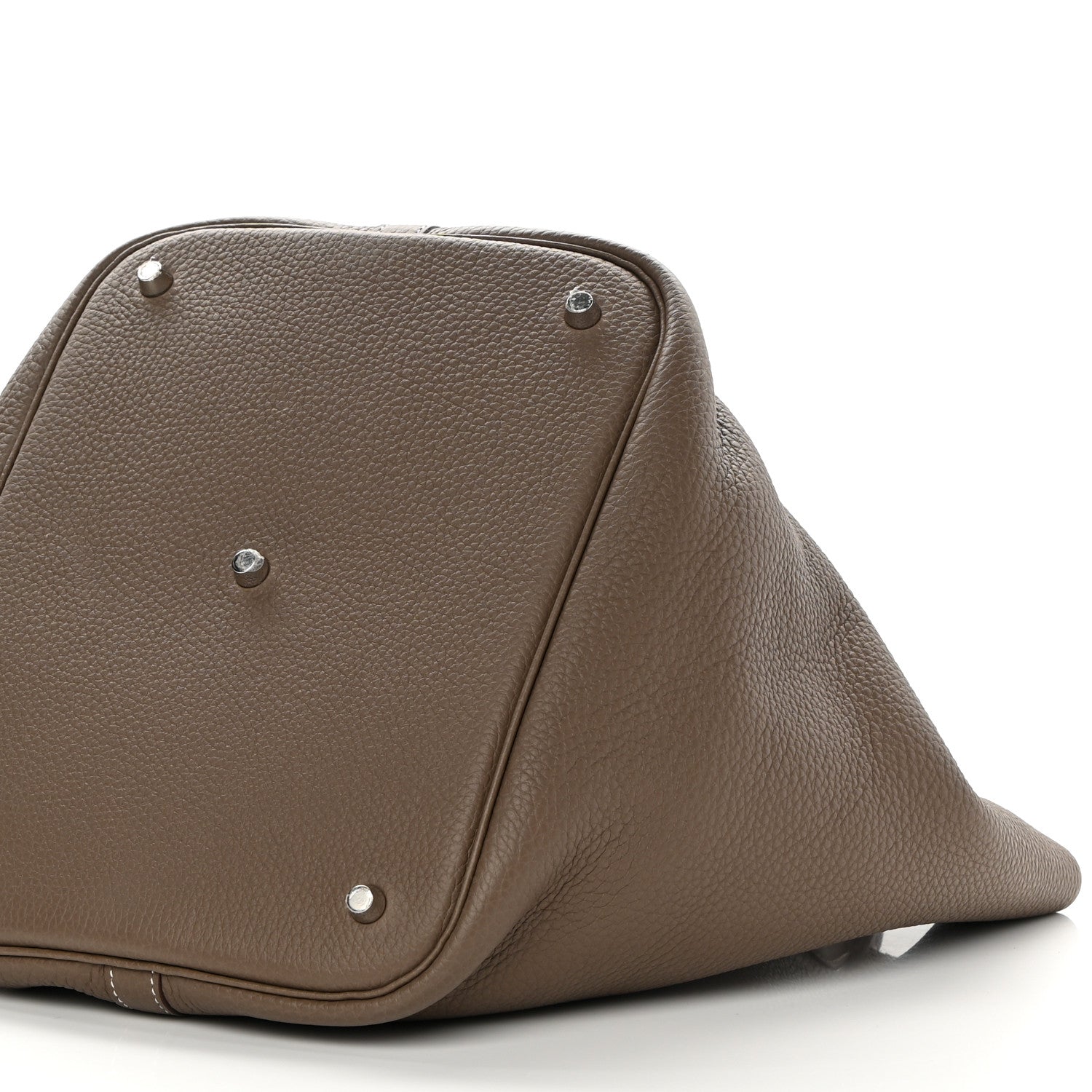 Hermes Taurillon Clemence Picotin Lock 26 GM Etoupe 10 of 10