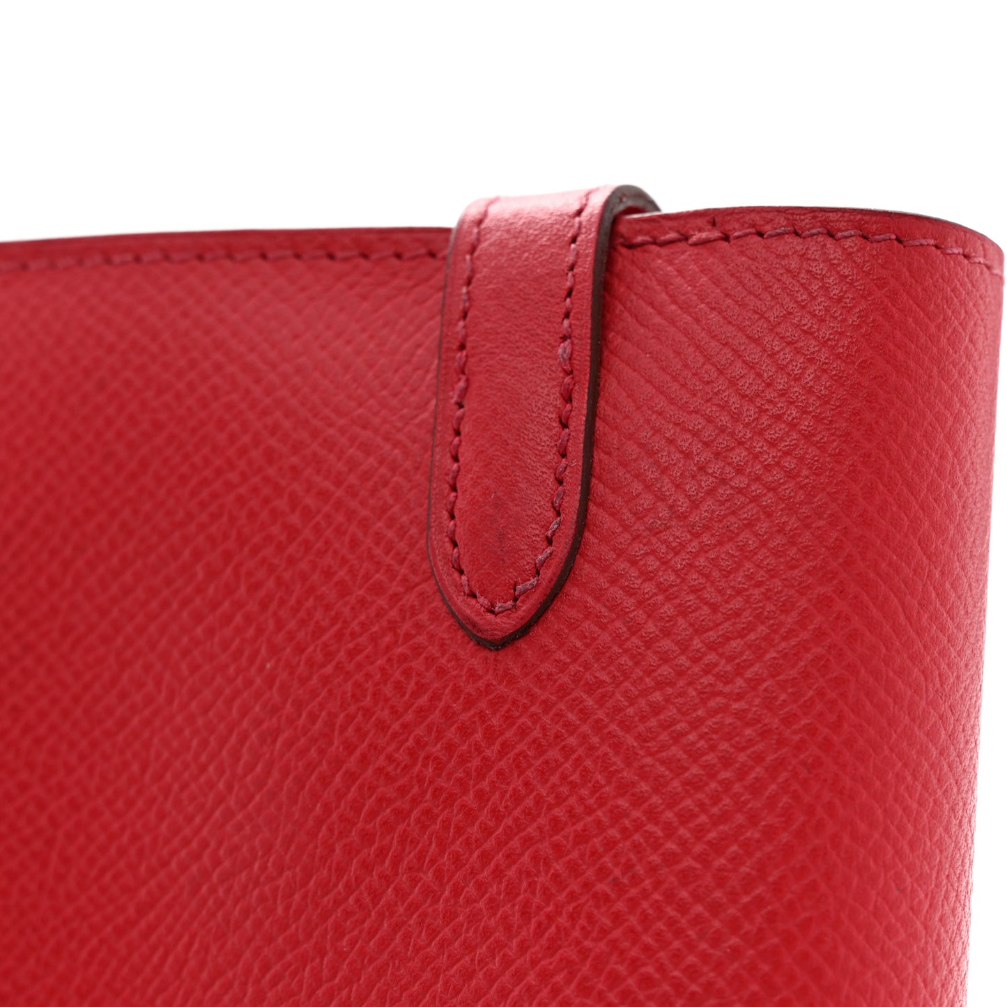 Epsom Kelly Tri-Fold Wallet Rouge Vif