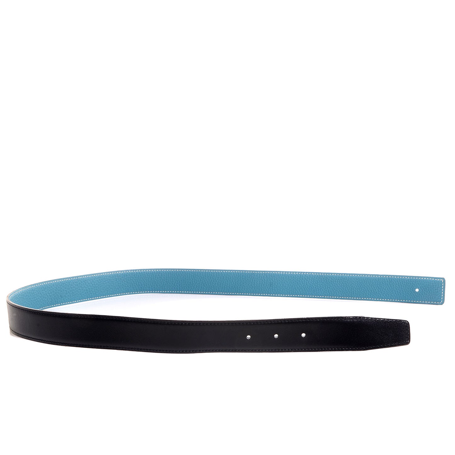 Box Togo 32mm Reversible Belt Strap 85 Black Blue Jean