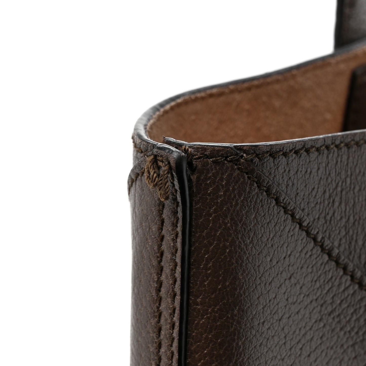 GG Supreme Monogram Web Large Ophidia Vertical Shopping Tote Brown